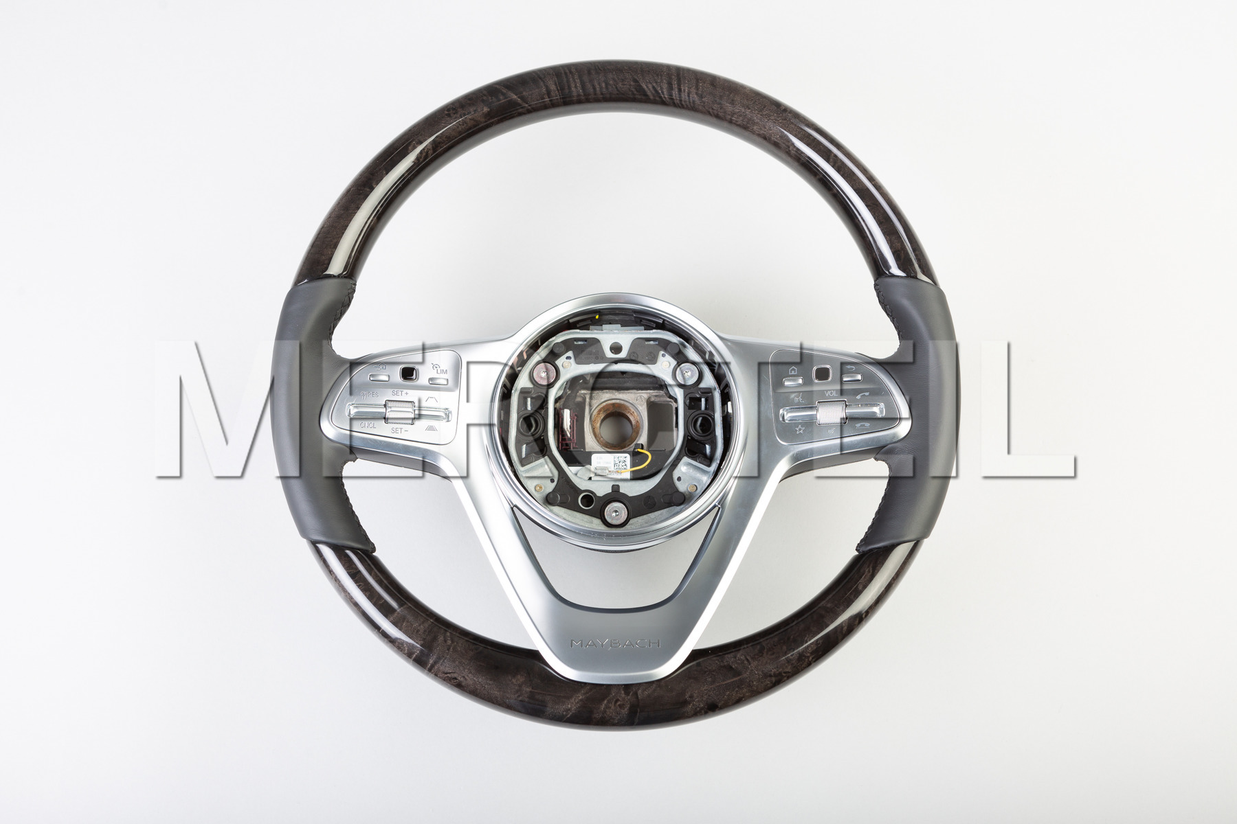 Maybach Facelift Black Steering Wheel With Poplar Veneer for SClass
