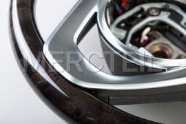 Maybach Black Steering Wheel With Poplar Veneer for S-Class (part number: 	
A00046036049E38)