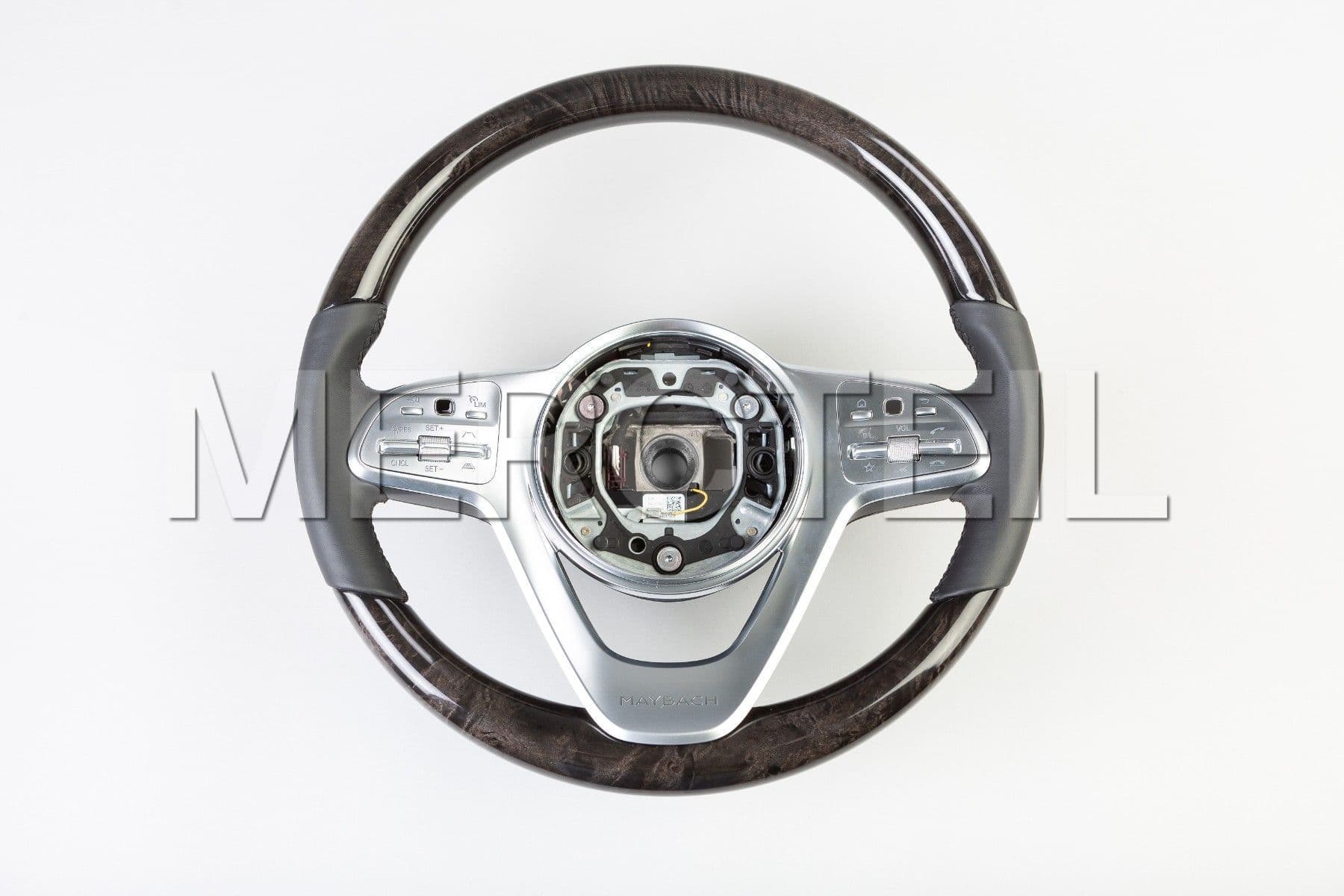 Maybach Facelift Black Steering Wheel With Poplar Veneer for SClass