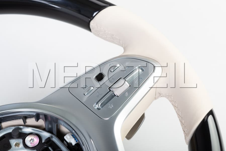 SClass Maybach Facelift Steering Wheel Piano Lacquer Veneer Genuine