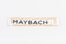 Maybach Logo Night Series Black Lettering Dark Chrome Adhesive Label X167 Genuine Mercedes-Benz A1678172401