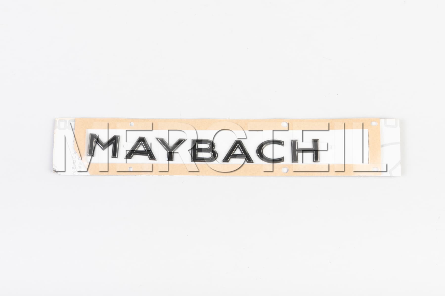 Maybach Logo Night Series Schwarzer Schriftzug Dunkelchrom Klebeetikett X167 Original Mercedes-Benz A1678172401