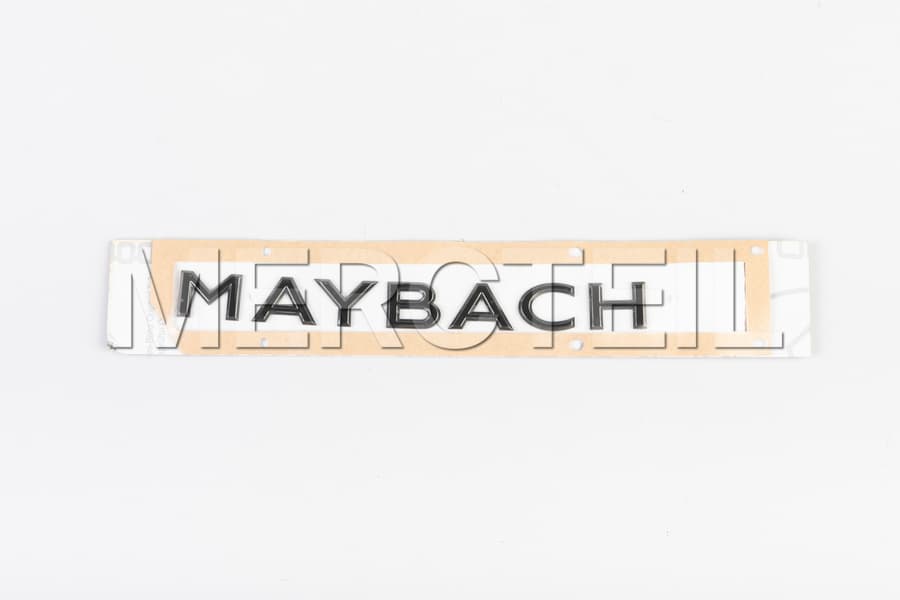 Maybach Lettering Logo Night Series Black Dark Chrome Adhesive Label X167 Genuine Mercedes Benz preview 0