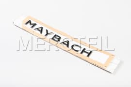 Maybach Logo Night Series Black Lettering Dark Chrome Adhesive Label X167 Genuine Mercedes-Benz A1678172401