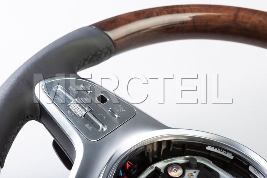 Maybach Steering Wheel With Burred Walnut Trims for SClass