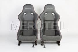 MC204680001 MERCEDES-BENZ W204 AMG Seats BLACK ALCANTARA , RED STITCHING