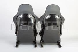 MC204680001 MERCEDES-BENZ W204 AMG Seats BLACK ALCANTARA , RED STITCHING