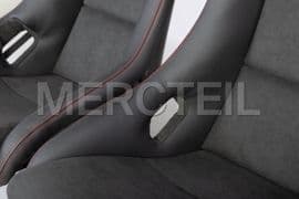 MC204680001 MERCEDES-BENZ W204 AMG Seats BLACK ALCANTARA , RED STITCHING