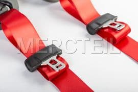 Mercedes A Class Red Seat Belts AMG Genuine Mercedes AMG (part number: A17786008003D53)