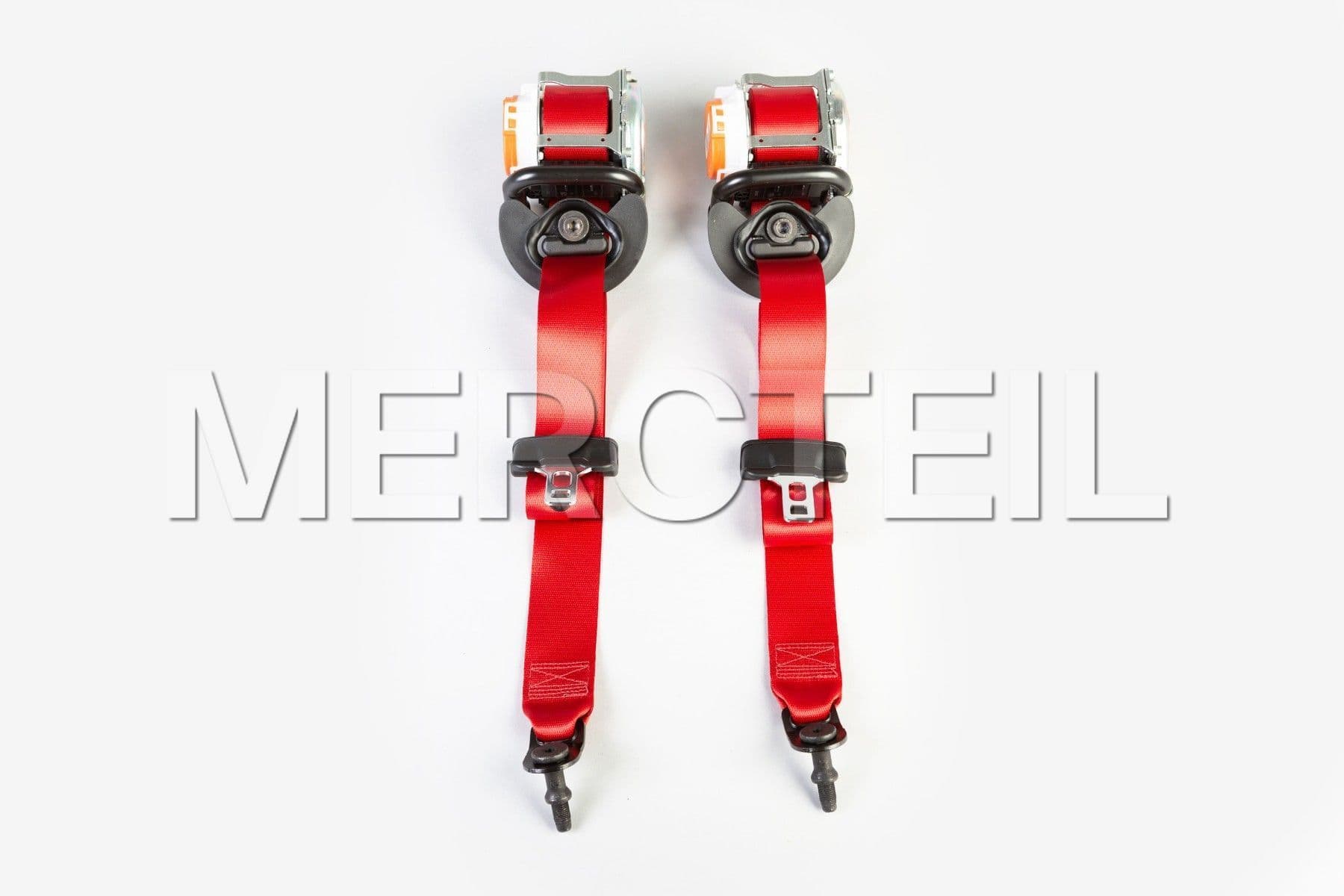 Mercedes A Class Red Seat Belts AMG Genuine Mercedes AMG (part number: A17786007003D53)