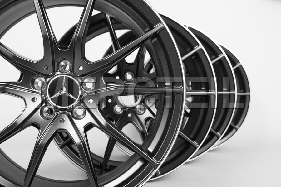 AMG GT Coupe Black Forged Rims Set 190 Genuine Mercedes-AMG ...