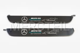 Mercedes AMG Petronas Illuminated Door Sill Plates Genuine Mercedes Benz (part number: A2056804011)