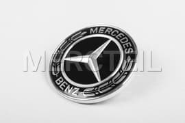 Mercedes Firmenzeichen für Motorhaube Schwarz Original Mercedes-Benz (Teilenummer: A0008171801)