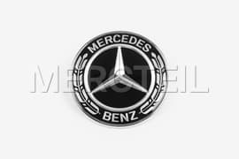 Mercedes Firmenzeichen für Motorhaube Schwarz Original Mercedes-Benz (Teilenummer: A0008171801)