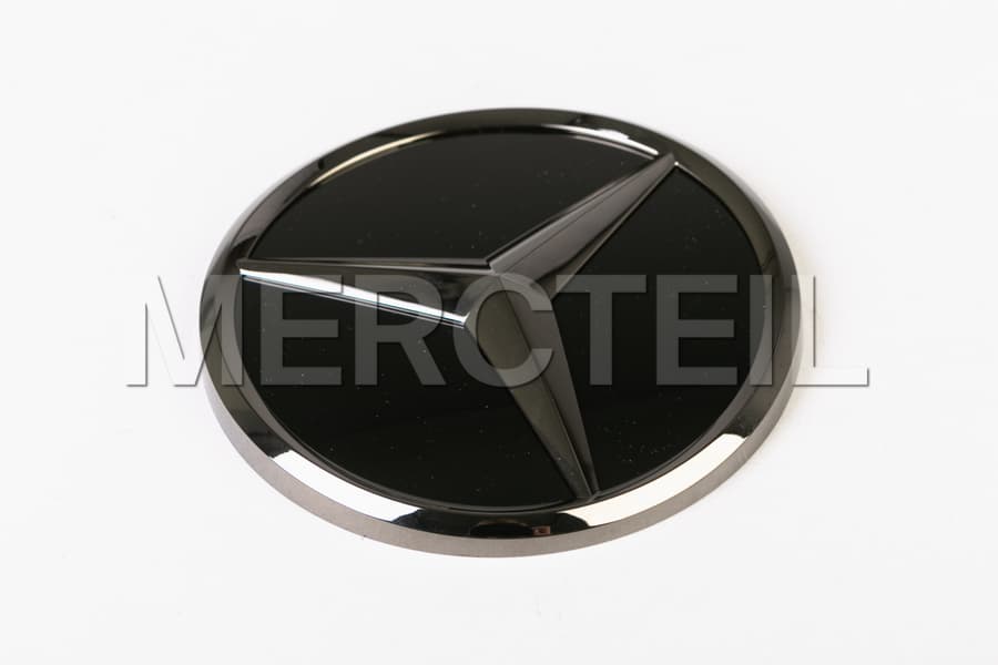 Mercedes Black Star Trunk Base Plate in Black Genuine Mercedes  