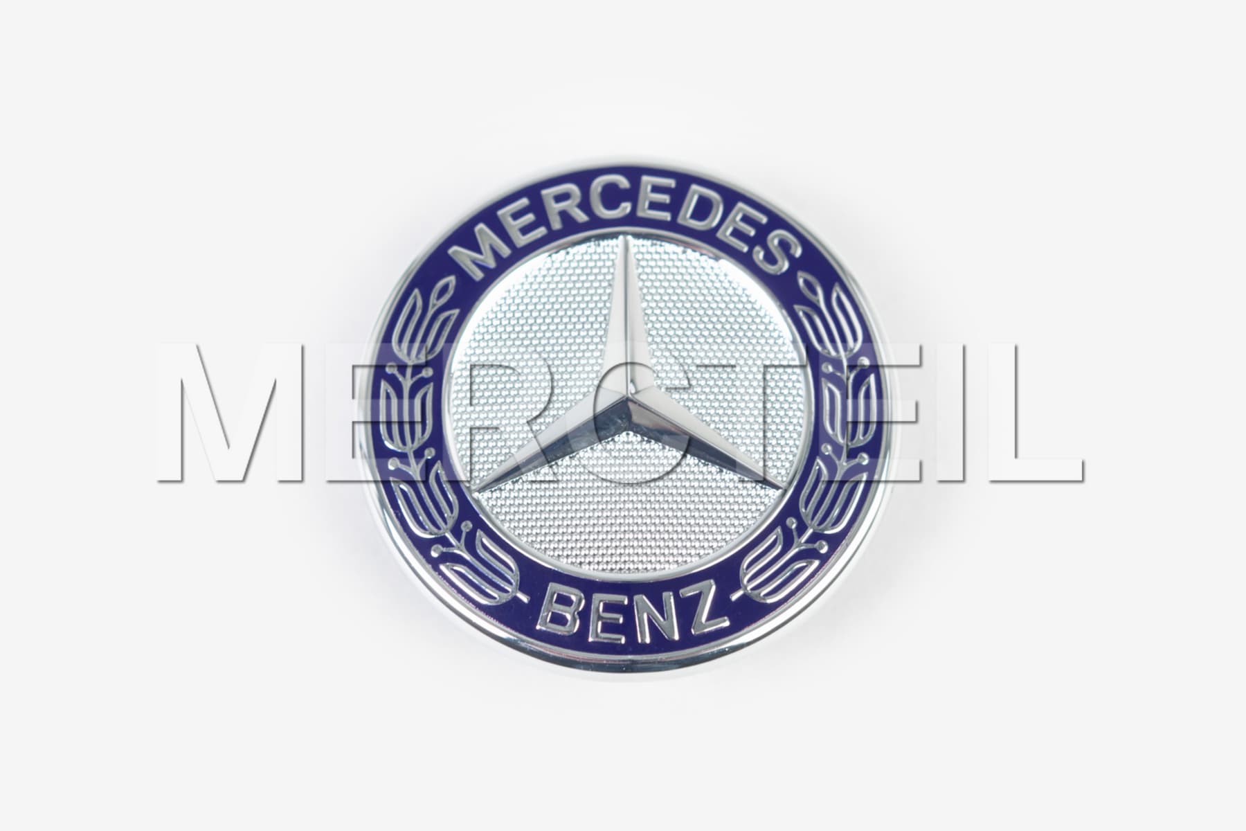 Mercedes Blue & Silver Sign Engine Hood Genuine Mercedes Benz (part number: A2228170116)
