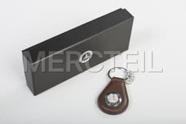 Mercedes Classic Brown Leather Keyring Genuine Mercedes Benz Collection (Part number: B66041522)