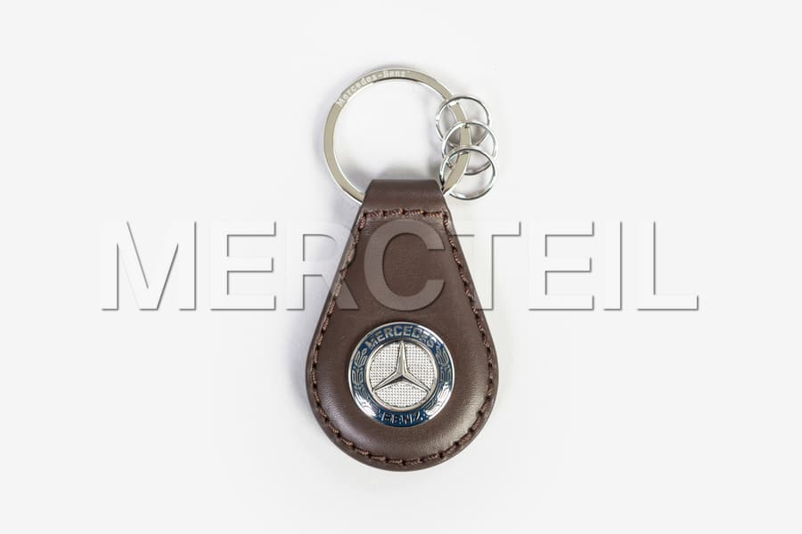 Mercedes Classic Brown Leather Keyring Genuine Mercedes Benz Collection preview 0