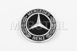 Mercedes Front Bumper Emblem Black Genuine Mercedes-Benz A0008171306