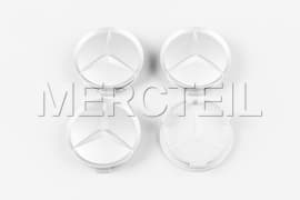 Mercedes-Benz Hubcaps Recessed Star Colored in Silver Matte Genuine Mercedes-Benz (Part number: B66470203)