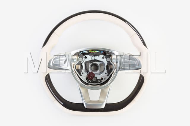 Mercedes Leather Steering Wheel With Walnut Veneer for S-Class preview