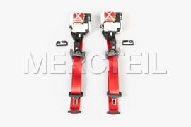 AMG G-Class Driver & Front Passenger Red Seat Belts W463A Genuine Mercedes-AMG (Part number: A46386035003D53)