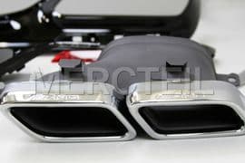 Mercedes S63 Diffusor AMG Chrom Nachrüstungssatz für S-Klasse Coupe (Teilenummer: A2054900527)