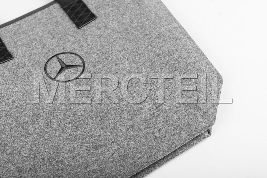 B66952989 Original Mercedes Benz Shopper Einkaufstasche Filz grau
