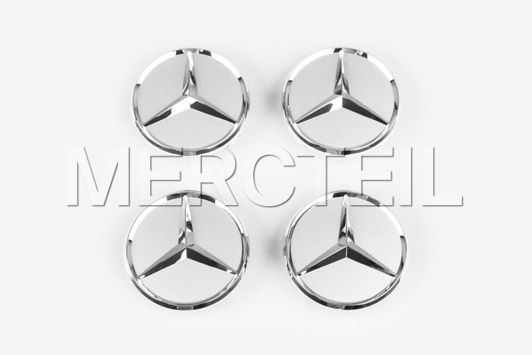 Mercedes Radabdeckung Satz Stern Grau Original Mercedes-Benz (Teilenummer: A22340160009715)