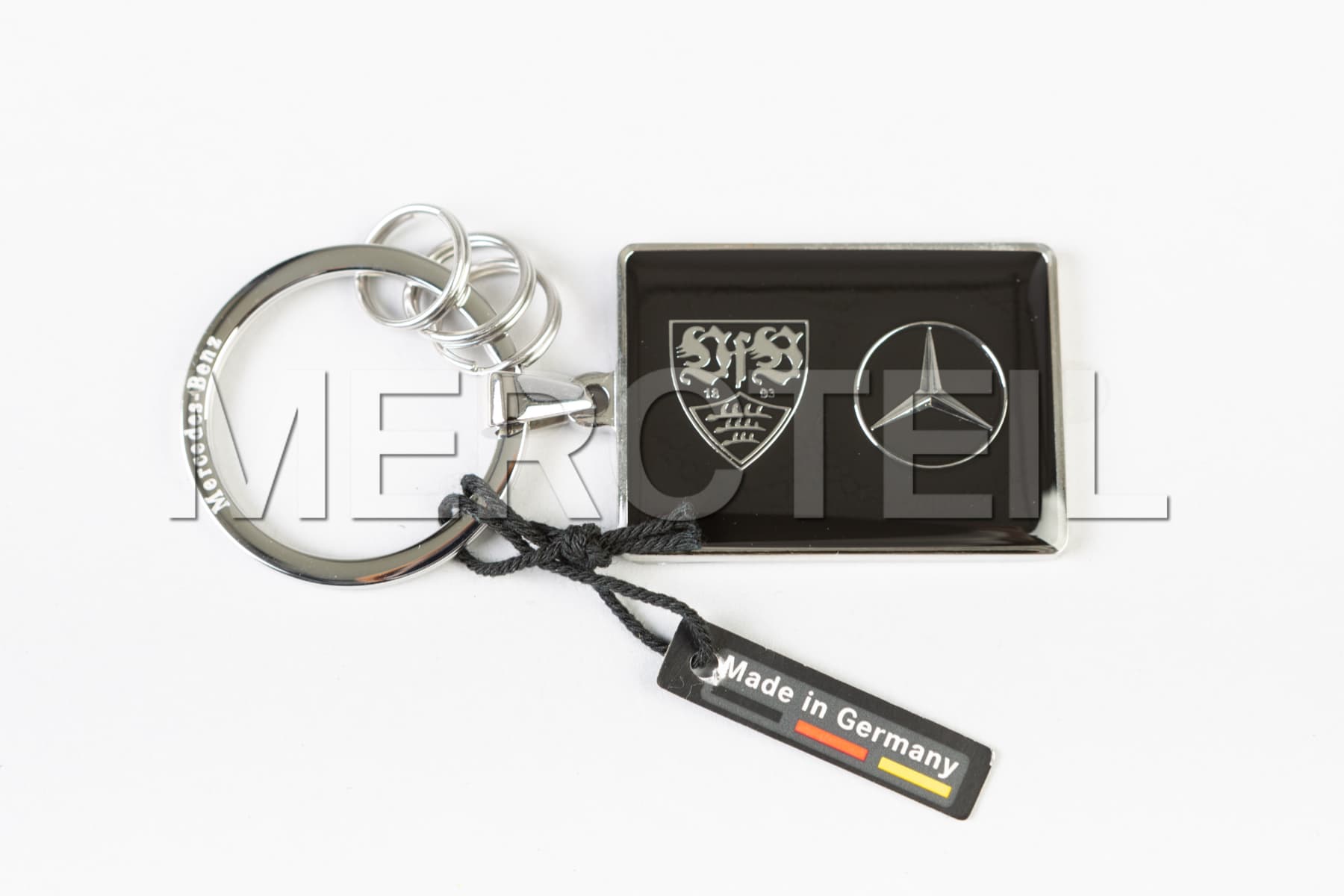 Mercedes VfB Stuttgart Black Key Ring Genuine Mercedes Benz Accessories (part number: B66952319)