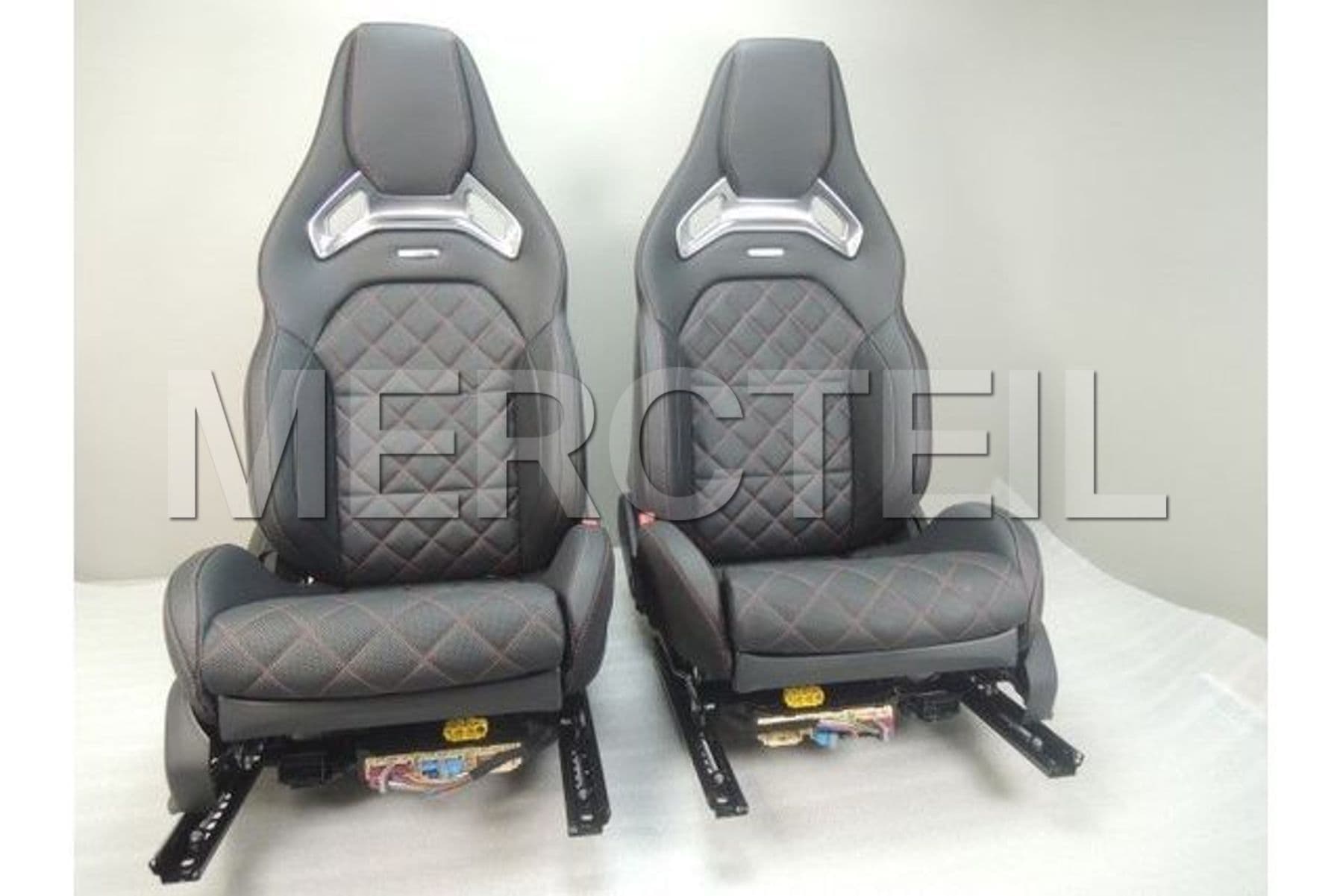 MW20568005 MERCEDES-BENZ AMG Performance Seats, +555, Bl. Leather/Squares/Red Lines, R-Steering