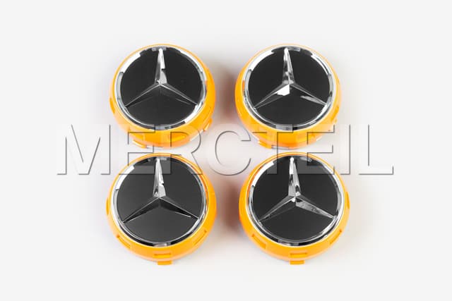 Orange Edition Center Hubcaps Genuine Mercedes AMG preview