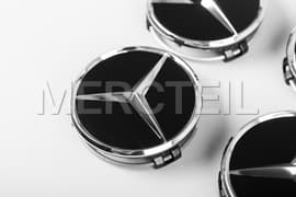 Raised Star Wheel Hubcaps Genuine Mercedes Benz (part number: A22040001259283)