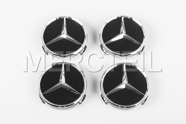 Raised Star Wheel Hubcaps Genuine Mercedes Benz preview