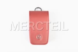Leather Key Cover Colored in Red 6th Generation Genuine Mercedes-Benz (Part number: B66959265)