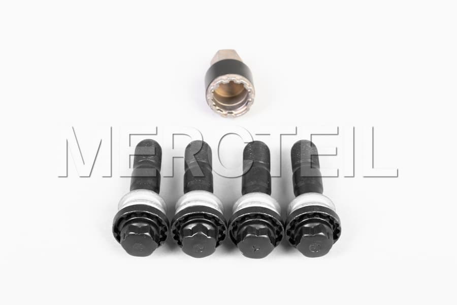 Radsicherungssatz Satz Schwarz M15 x 125 x 44 Original Mercedes 