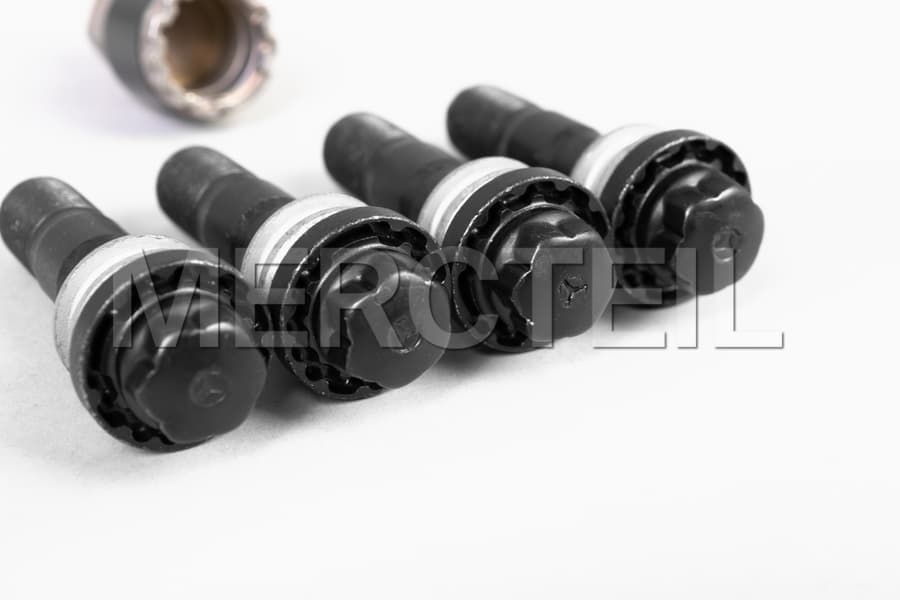 Radsicherungssatz Satz Schwarz M15 x 125 x 44 Original Mercedes 