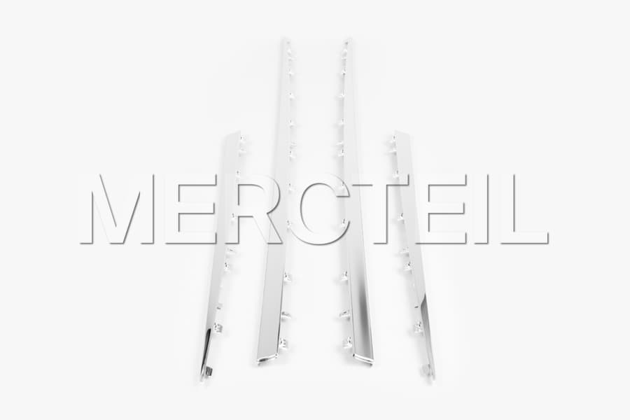 S63 AMG / AMG Line Chrome Package Side Skirts Molding Kit for S Class W/V223 Genuine Mercedes AMG preview 0