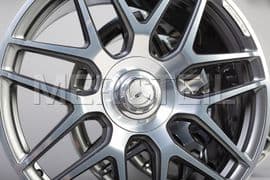 S63 AMG Himalaya Gray Wheels 20 Inch Genuine Mercedes Benz (part number: A22240143007X21)