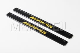 S-Class Front Exchangeable AMG Black Yellow Covers Set For Illuminated Door Sills W223/V223 Genuine Mercedes-AMG A2236804507