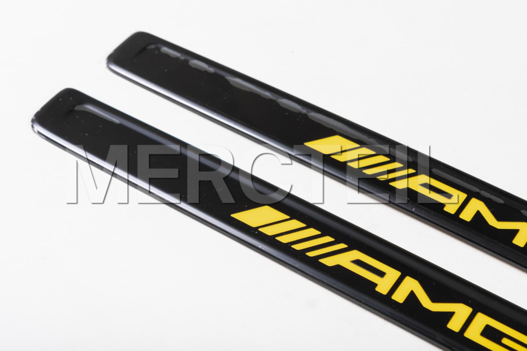 S-Class Front Exchangeable AMG Black Yellow Covers Set For Illuminated Door Sills W223/V223 Genuine Mercedes-AMG A2236804507