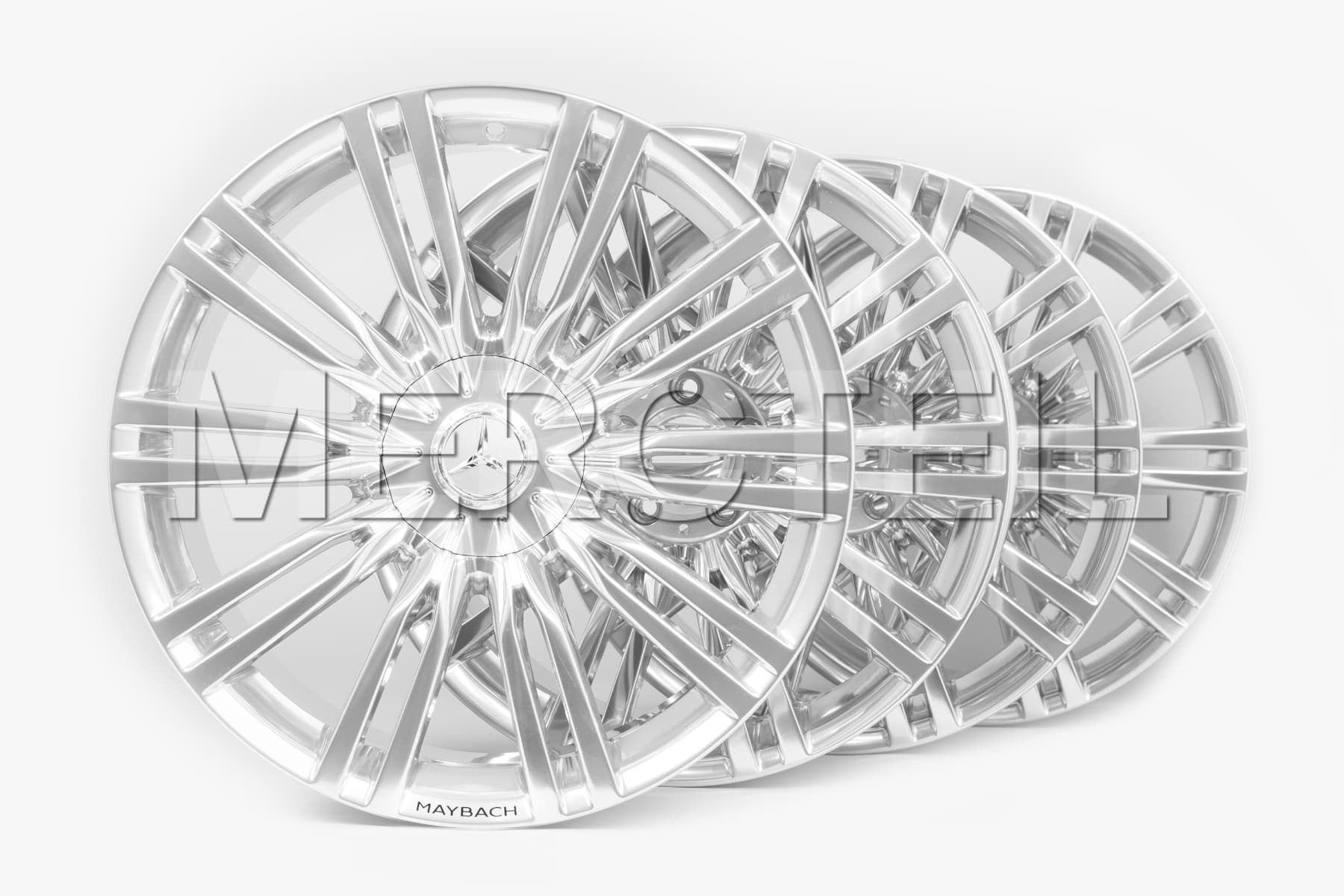 S-Class Maybach Forged Wheels Set 10 Double Spokes 20 Inch W223 / V223 / Z223 Genuine Mercedes-Benz (Part number: A22340140009Y73)