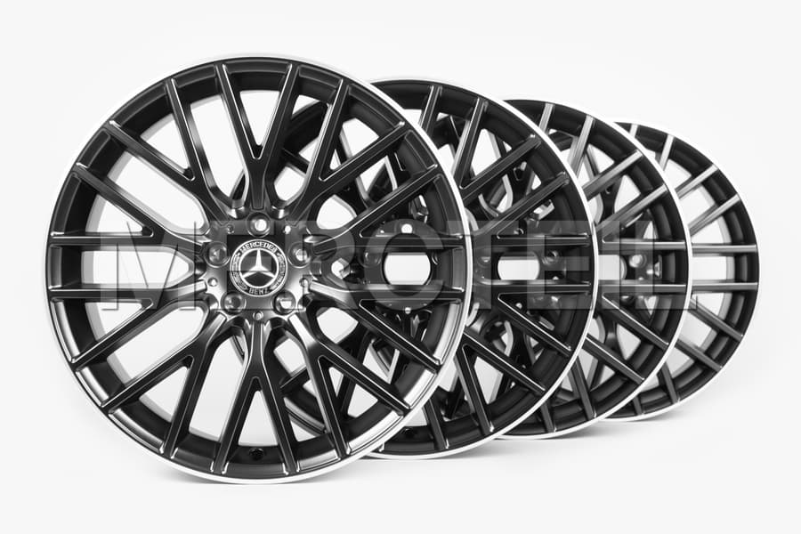 S Class Rim Set Black Matte 20 Inch Y Spoke W223 V223 Genuine Mercedes Benz preview 0