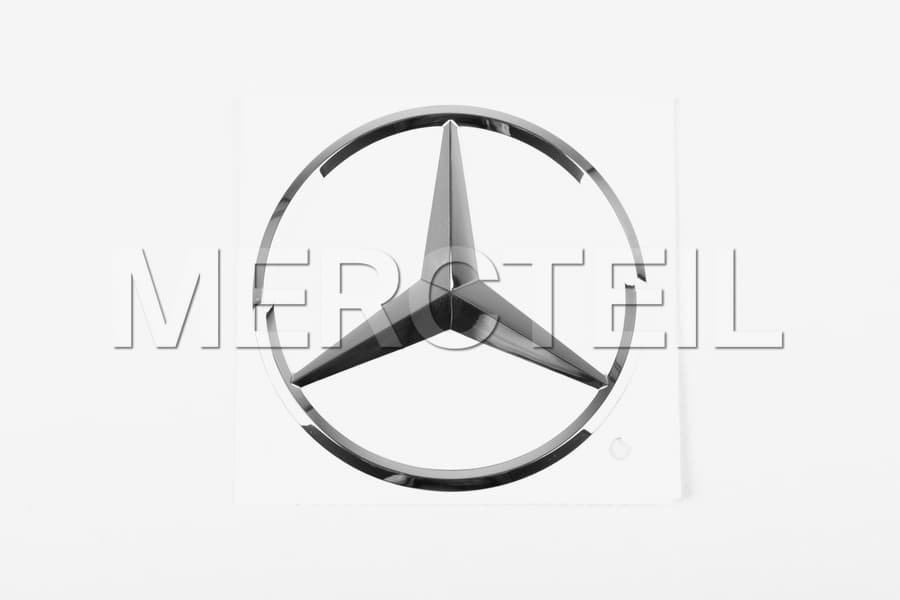 Selbstklebendes Kofferraum Stern Logo Abzeichen Chrom Original Mercedes Benz preview 0