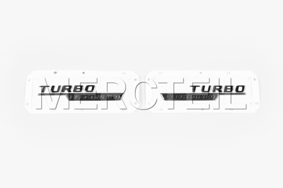 SL43 AMG Turbo Black Fenders Decals R232 Genuine Mercedes AMG preview 0