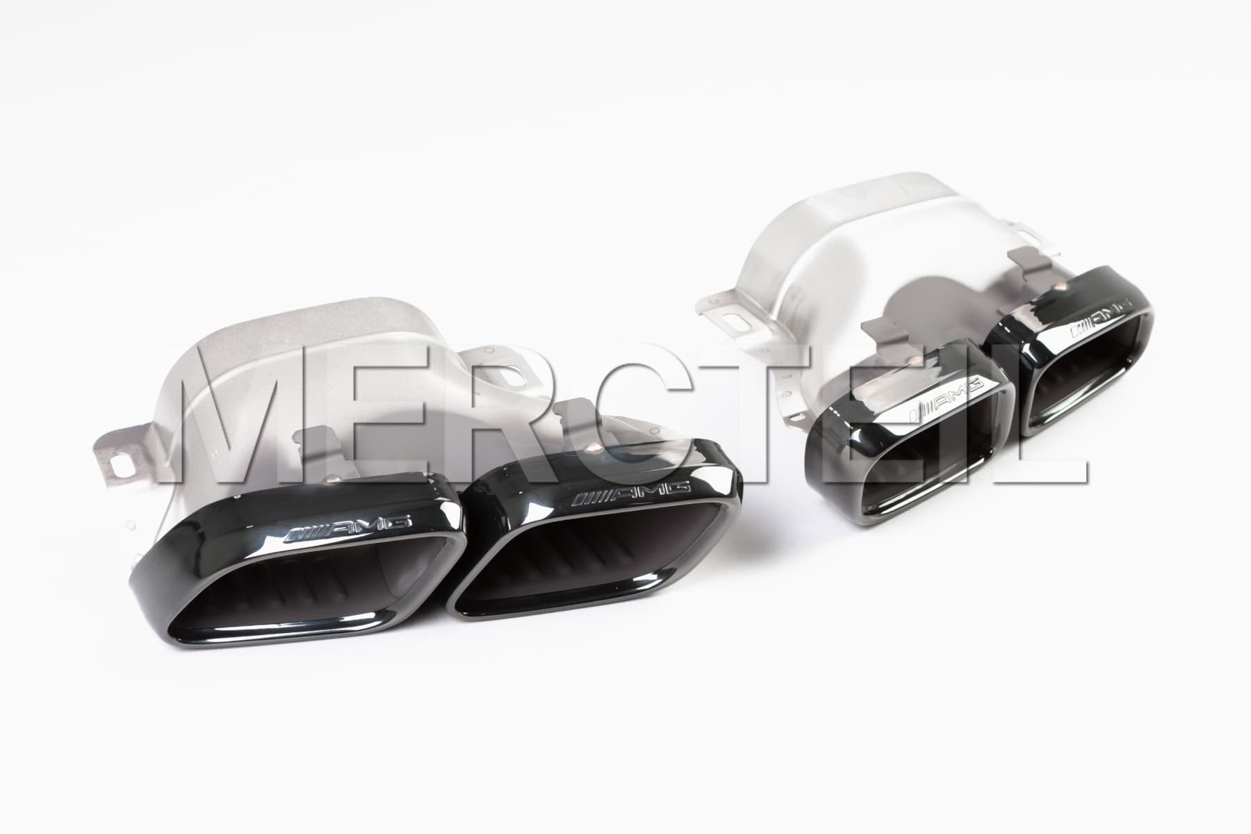 SL63 AMG Black Exhaust Tips Night Package R232 Genuine Mercedes-AMG A0004903000,A0004903100