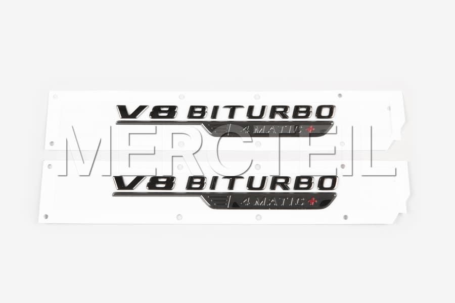 SL Class V8 AMG BiTurbo Black Decals Genuine Mercedes AMG preview 0