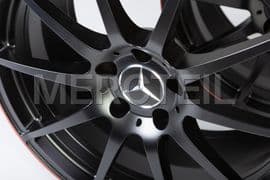 SLS AMG Forged Wheels Black & Red C197 Genuine Mercedes-Benz (Part Number A19740110027X36)