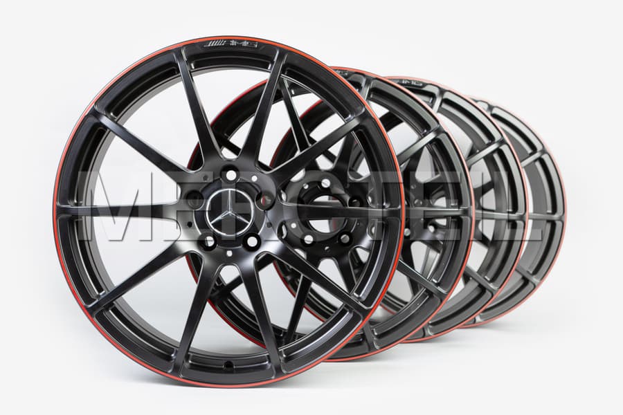 SLS AMG Forged Wheels Black & Red C197 Genuine Mercedes Benz preview 0