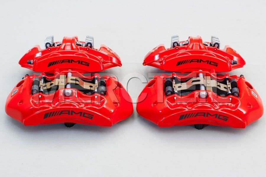 red amg brake calipers